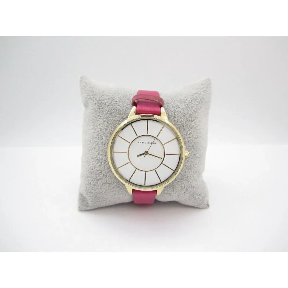 Women Anne Klein‎ Quartz WR Analog 40mm Dial Causal Round Watch (G64)